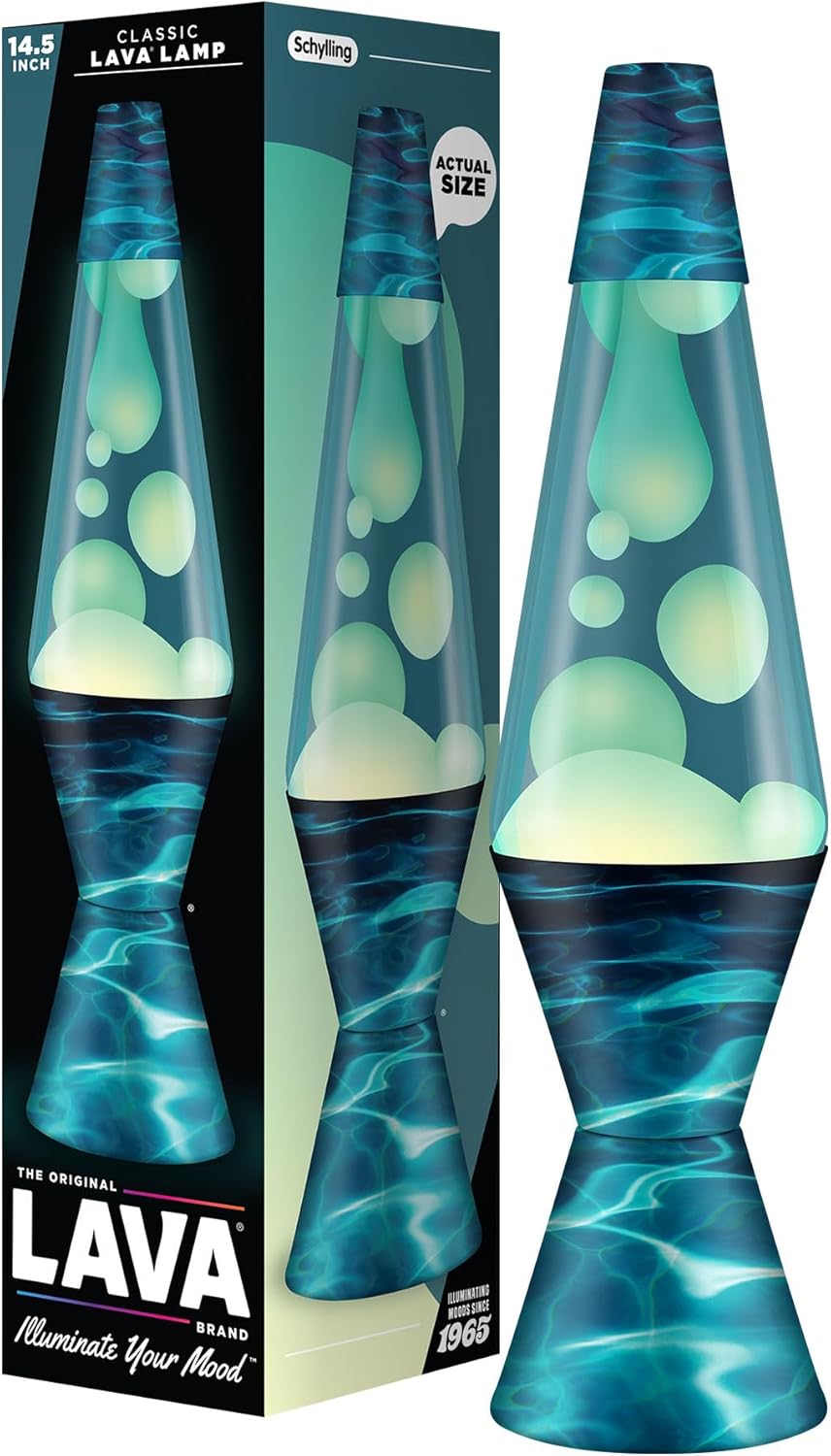 The Original Lava? Lamp - 14.5 Night Swim - Classic Liquid Motion Lamp - White Wax and Blue Liquid - Item #2095 (Amazon Exclusive)